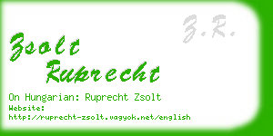 zsolt ruprecht business card